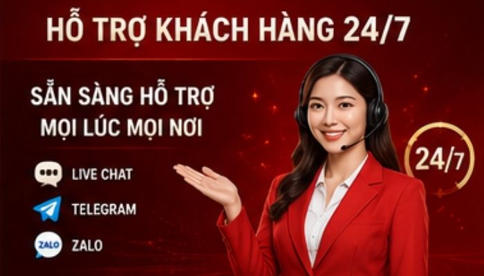 Hỗ trợ khách hàng 24/7, chuyên nghiệp
