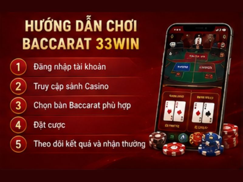 Hướng dẫn chơi Baccarat 33WIN cho người mới