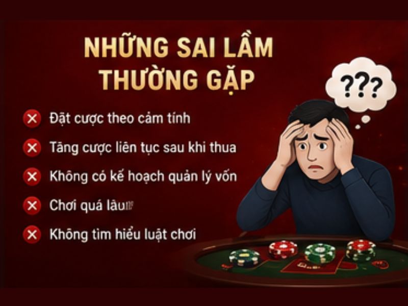 Những sai lầm thường gặp khi chơi Baccarat