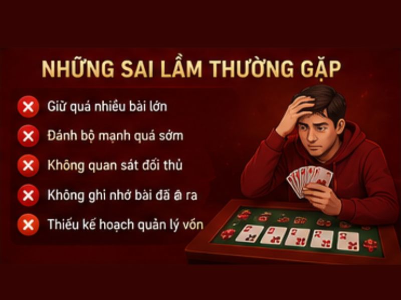 Những sai lầm thường gặp khi chơi Tiến Lên