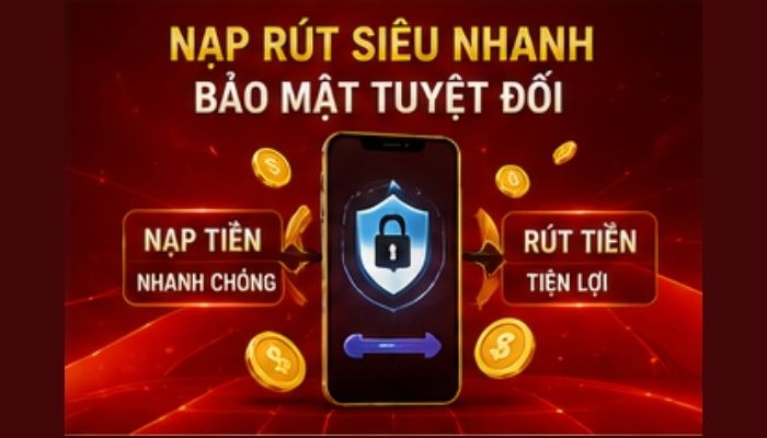 Tốc độ nạp rút siêu nhanh, bảo mật tuyệt đối